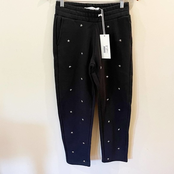 Zoe Karssen Black Star Studded Joggers Size XS - Picture 2 of 15